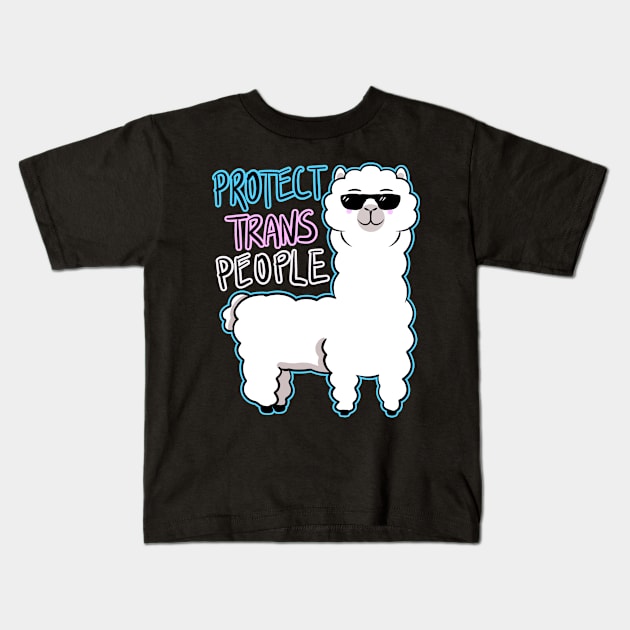 PROTECT TRANS PEOPLE Kids T-Shirt by roxiqt